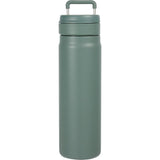 Kara 24 oz Recycled Insulated Bottle with Swivel Lid — Sage (SG) — blank front view — 31