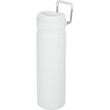 Kara 24 oz Recycled Insulated Bottle with Swivel Lid — White (WH) — blank left angle — 10