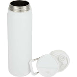 Kara 24 oz Recycled Insulated Bottle with Swivel Lid — White (WH) — blank detail view — 7