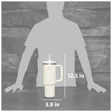 Stanley Quencher H2.O FlowState™ Tumbler 40 oz — Cream (CR) — blank detail view — 25