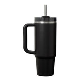 Stanley Quencher H2.O FlowState™ Tumbler 30 oz — Black (BK) — blank front view — 26