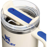 Stanley Quencher H2.O FlowState™ Tumbler 30 oz — Cream with Royal Accent — blank detail view — 48