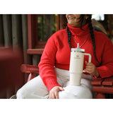 Stanley Quencher H2.O FlowState™ Tumbler 30 oz — Cream (CR) — blank front view — 16