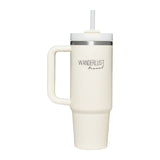 Stanley Quencher H2.O FlowState™ Tumbler 30 oz — Cream (CR) — decorated back view — 13