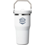 Stanley IceFlow™ Flip Straw Tumbler 20 oz — Frost (FRST) — decorated front view — 7