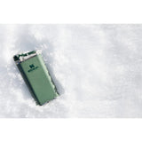 Stanley Easy Fill Wide Mouth Flask 8 oz — Green — blank right angle — 8