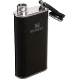 Stanley Easy Fill Wide Mouth Flask 8 oz — Hammertone Black — blank right angle — 16