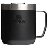 Stanley Legendary Camp Mug 12 oz — Black (BK) — blank front view — 27