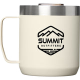 Stanley Legendary Camp Mug 12 oz — Cream (CRM) — decorated front view — 7