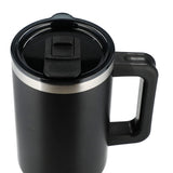 Pinnacle 40oz Vacuum Insulated Travel Tumbler — Black (BK) — blank product view — 28
