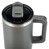 Pinnacle 40oz Vacuum Insulated Travel Tumbler — Gray (GY) — blank product view — 51