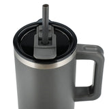 Pinnacle 40oz Vacuum Insulated Travel Tumbler — Gray (GY) — blank product view — 53