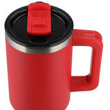 Pinnacle 40oz Vacuum Insulated Travel Tumbler — Red (RD) — blank product view — 40
