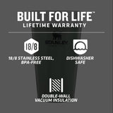 Stanley Stay-Chill Stacking Pint 16oz — Green (GR) — blank detail view — 17