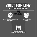 Stanley Stay-Chill Stacking Pint 16oz — Polar (PLR) — blank detail view — 7