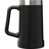 Stanley Adventure Big Grip Stein 24 oz — Hammertone Black — blank front view — 3