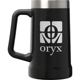 Stanley Adventure Big Grip Stein 24 oz — Hammertone Black — decorated front view — 2