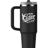 Stanley Quencher ProTour Flip Straw Tumbler 40 oz — Black (BK) — decorated front view — 23