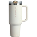 Stanley Quencher ProTour Flip Straw Tumbler 40 oz — Cream (CR) — blank back view — 21