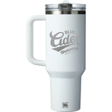 Stanley Quencher ProTour Flip Straw Tumbler 40 oz — Frost (FRST) — decorated front view — 2