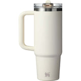 Stanley Quencher ProTour Flip Straw Tumbler 30 oz — Cream (CR) — blank front view — 13