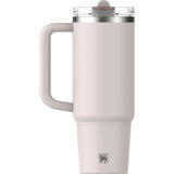 Stanley Quencher ProTour Flip Straw Tumbler 30 oz — Rose Quartz (RSQTZ) — blank front view — 34