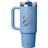 Stanley Quencher ProTour Flip Straw Tumbler 30 oz — Sky Blue — decorated front view — 2