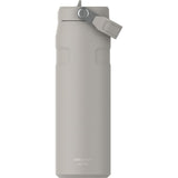 Stanley IceFlow Aerolight Flip Straw Water Bottle 24 oz — ASH — blank front view — 17