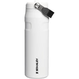 Stanley IceFlow Aerolight Flip Straw Water Bottle 24 oz — Chalk — blank back view — 28