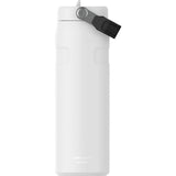 Stanley IceFlow Aerolight Flip Straw Water Bottle 24 oz — Chalk — blank front view — 26