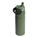 Stanley IceFlow Aerolight Flip Straw Water Bottle 24 oz — Dried Pine — blank right angle — 9