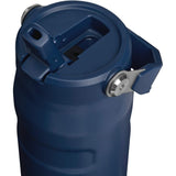 Stanley IceFlow Aerolight Flip Straw Water Bottle 24 oz — Navy (NY) — blank product view — 22