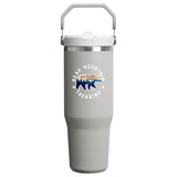 Stanley IceFlow™ 2.0 Flip Straw Tumbler 30oz — ASH — decorated front view — 28