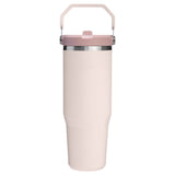 Stanley IceFlow™ 2.0 Flip Straw Tumbler 30oz — Rose Quartz (RSQTZ) — blank front view — 20