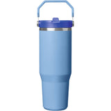 Stanley IceFlow™ 2.0 Flip Straw Tumbler 30oz — Sky Blue — blank front view — 3