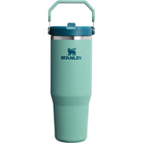 Stanley IceFlow™ 2.0 Flip Straw Tumbler 30oz — Spring Green (SPG) — blank back view — 18