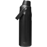 Stanley IceFlow™ Bottle with Fast Flow Lid 24 oz — Black (BK) — blank front view — 7