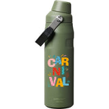 Stanley IceFlow™ Bottle with Fast Flow Lid 24 oz — Dried Pine — decorated front view — 11