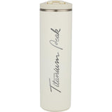 Stanley Transit Flip Top Mug 20oz — Cream (CR) — decorated front view — 2