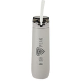 Stanley Flowstate™ Spring Bottle 20oz — ASH — decorated front view — 24