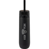Stanley Flowstate™ Spring Bottle 20oz — Black (BK) — decorated front view — 7