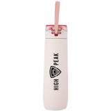 Stanley Flowstate™ Spring Bottle 20oz — Rose Quartz (RSQTZ) — decorated front view — 5