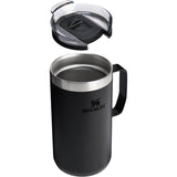 Stanley Everyday Camp Mug 24oz — Black (BK) — blank detail view — 18