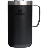 Stanley Everyday Camp Mug 24oz — Black (BK) — blank back view — 17