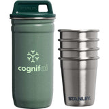 Stanley Adventure Nesting Shot Glass Set — Green (GR) — decorated front view — 7
