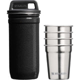 Stanley Adventure Nesting Shot Glass Set — Hammertone Black — blank front view — 3