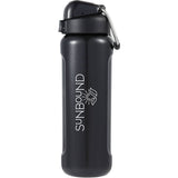 Stanley 24 oz The Wellspring Bottle — Hammertone Black — decorated right angle — 2