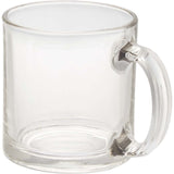 Libbey 13 oz Glass Coffee Mug — Clear (CL) — blank left angle — 7