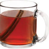 Libbey 13 oz Glass Coffee Mug — Clear (CL) — blank product view — 5