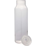 Libbey 24 oz Glass Water Bottle with Press-On Lid — Clear (CL) — blank detail view — 4